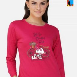 Metronaut Women 2 Printed Bio Finish Applique T-shirt-image-93