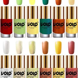 VOLO Set Of 12 Luxury Super Shine Nail Polish - 10 ml Each-Combo-No-298-28