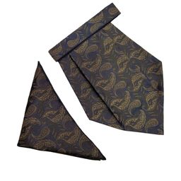 Paisley Design Cravats & Pocket Square Combo-image-80