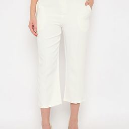 Camey Women Relaxed Straight Fit High-Rise Pleated Trousers-image-9