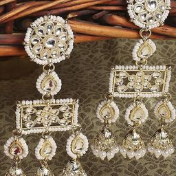 VATSALYA creation Gold-Plated Alloy Earrings-image-24
