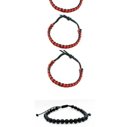 Dynamic Retail Global Pack of 4 Men Wraparound Bracelet-image-19