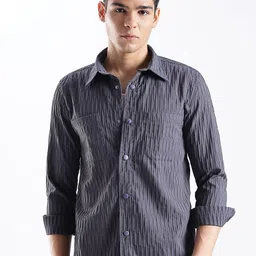 THE BEETEL HOUSE Men EBCO Regular Slim Fit Casual Shackets Shirt-image-89