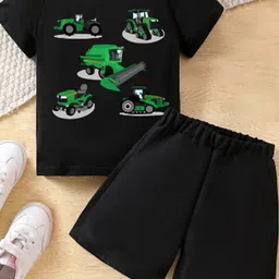 YK Boys Printed T-shirt With Shorts-picture-37