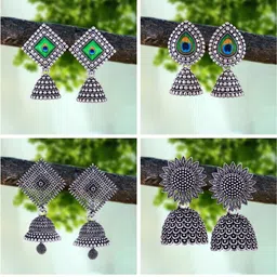 DIVASTRI Silver-Plated Alloy Earrings-88