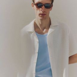 H&M Loose Fit Waffled Resort Shirt-picture-20