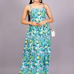 JC4U Floral Printed Sleeveless Maxi Dress-image-13
