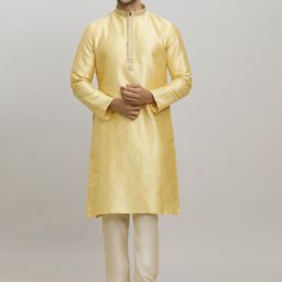 Arihant Rai Sinha Floral Woven Design Mandarin Collar Jacquard Kurta With Churidar-image-94