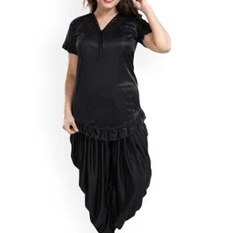 UWNAQA Satin Dhoti Night suit-image-83