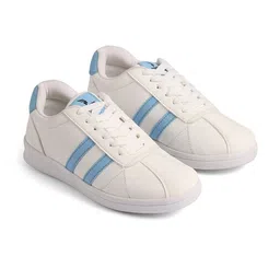Hoopers Women Striped Round Toe Lace-Ups Sneakers-42