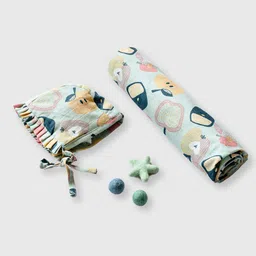 cocoon care Infant Set Of 2 Printed Baby Apparel Gift Set-28