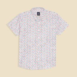 Allen Solly Junior Boys Floral Printed Shirt Collar Cotton Shirt-picture-36