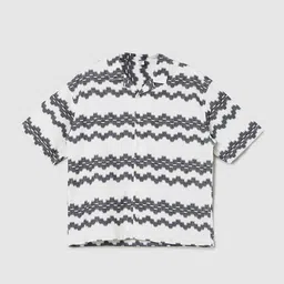 max Boys Cuban Collar Abstract Printed Cotton Casual Shirt-image-26