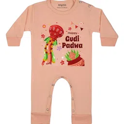 Arvesa Happy Gudi Padwa Printed Bodysuit-image-54