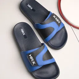 HRX by Hrithik Roshan Men Colourblocked Sliders-image-72