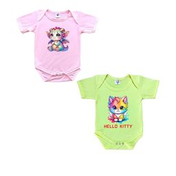 Cute Pals Kids-Unisex Multicoloured Cotton Rompers-image-92