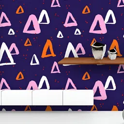 ArtzFolio Printed UV-Resistant Anti-Bacterial Abstract Triangles And Dots Peel & Stick Wallpaper-14