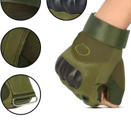 CREEKNEST...all that you want Men Tactical Half Finger Gloves With Hard Knuckle Protection-picture-4