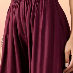 Sangria Embroidered Kurta With Palazzos & Dupatta image 5