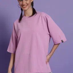 PockMAN Women Drop-Shoulder Sleeves Pure Cotton Bio Finish T-shirt-picture-35