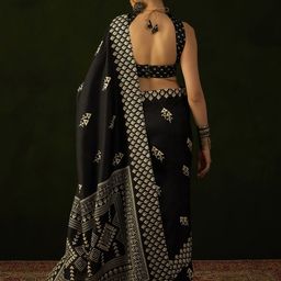 Mitera Ethnic Motifs Block Print Saree image 3