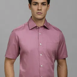 Louis Philippe Men Classic Fit Spread Collar Solid Cotton Formal Shirt-picture-45