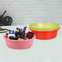 Kuber Industries Red & Green 3 Pieces Regular Desk Organisers 6L Each-40