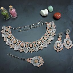 VATSALYA creation Women BeigeJewellery Set-image-73
