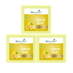 She Essentials Set Of 3 Natural Lemon Soap - 125 g Each-18