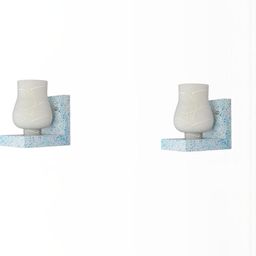 SOMIL White Glass Cylinder Printed Wall Lamps-image-97