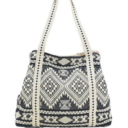 Anouk Women Geometric Printed Bucket Cotton Tote Bag-52