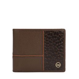 Da Milano Men Geometric Textured Leather Two Fold Wallet-image-82