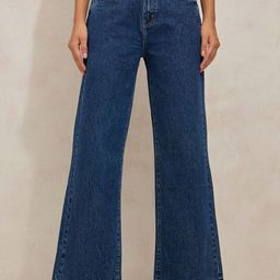 SHOWOFF Women Comfort Wide Leg High-Rise Light Fade Jeans-image-47