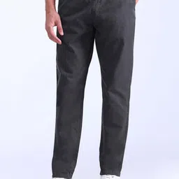 Flying Machine Men Solid Tapered Fit Cotton Regular Trouser-image-13