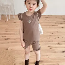 LULU & SKY Girls Top with Shorts-image-38