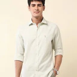 U.S. Polo Assn. Men Classic Tailored Fit Solid Spread Collar Cotton Casual Shirt-picture-15