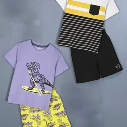 HELLCAT Girls Printed T-shirt with Shorts-picture-1
