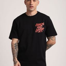 R&B Typography Printed Relaxed Fit Cotton T-shirt-picture-30