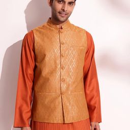 Fabindia Printed Nehru Jacket-picture-49