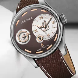 DOUBLERUN Men Dial & Leather Straps Analogue Chronograph Watch-22