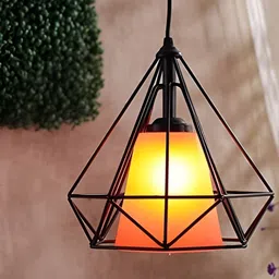 KINIS Black & Orange Quirky Ceiling Lamp-19
