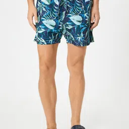 Koton Printed Mid Rise Shorts-image-44