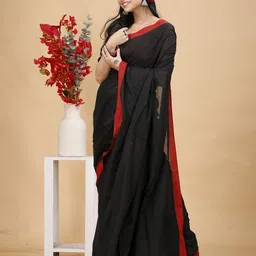 SLAGHA Solid Taant Saree-28
