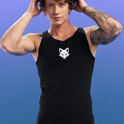 Uniplanet store Printed Scoop Neck Gym Vest UVM-LG-BE-KILLED-BLK-S-image-99