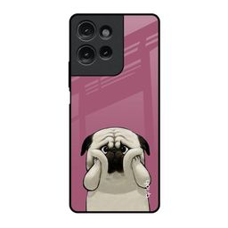 QRIOH Funny Pug Face Printed Motorola G75 5G Impact Resistant Back Case-picture-4