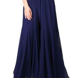 ERUDITE CLUB Women Flared Georgette Palazzos-image-96