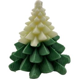 Earthly Edges Green & Beige Scented Pillar Candle-9