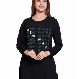 RG BY S.S. Clothing Women Typography Printed Round Neck Cotton T-shirt-picture-7