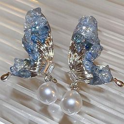 AKISON JEWELS Women Butterfly Shaped Alloy Earrings-image-99
