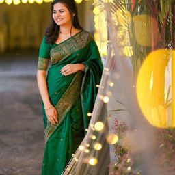Areca Designer Pure Silk Woven Design Banarasi Saree-image-15